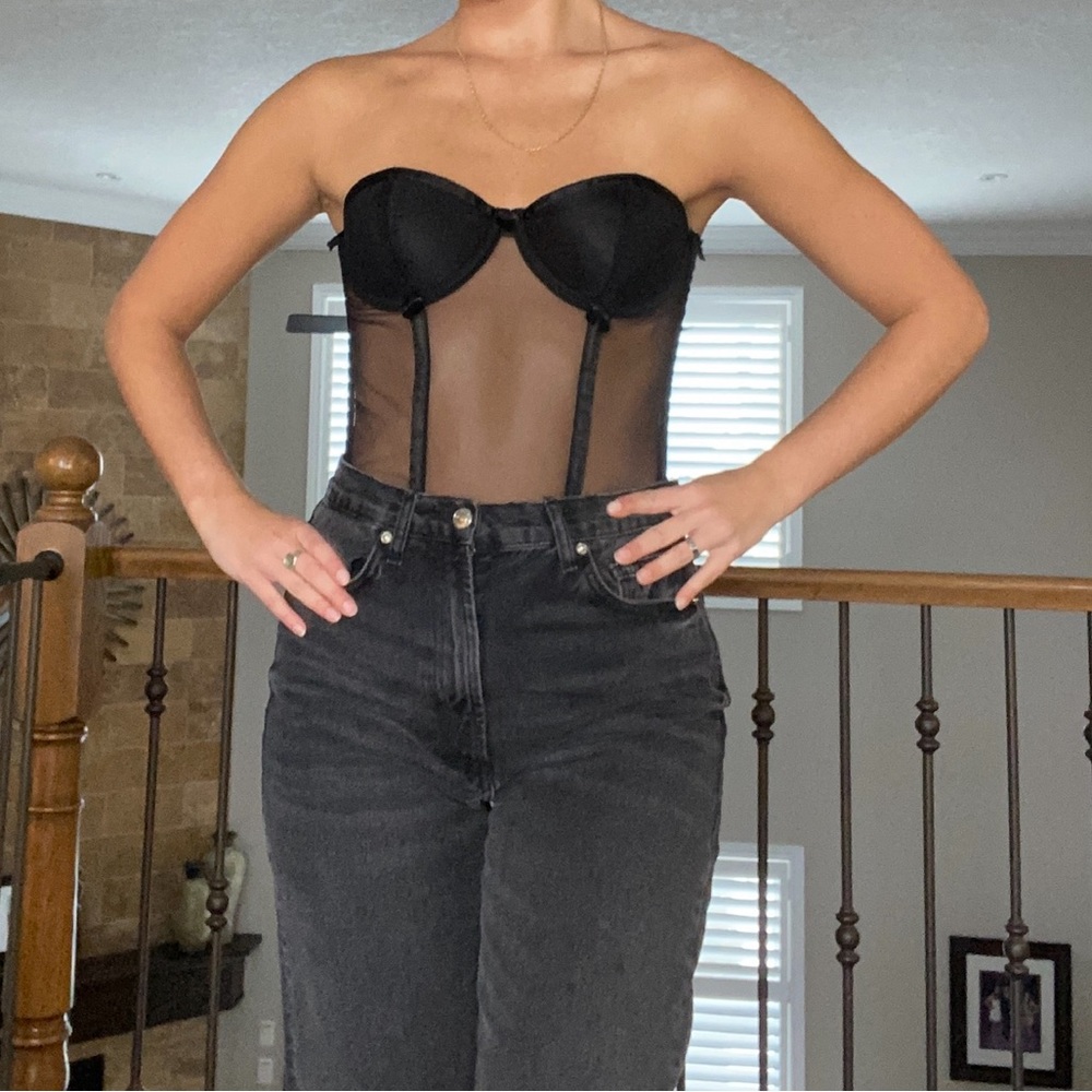 Gorgeous black vintage corset